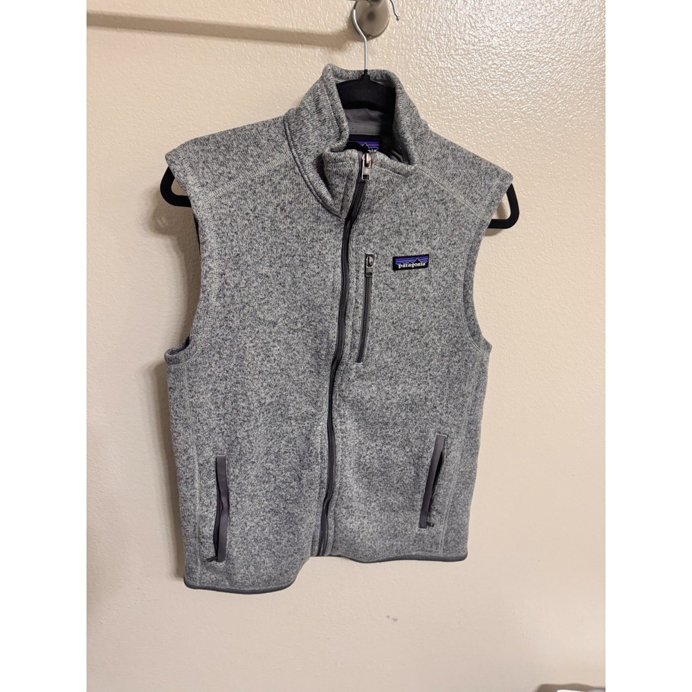 Patagonia Better Sweater Fleece Vest Mens Medium Stonewash Gray Full Zip